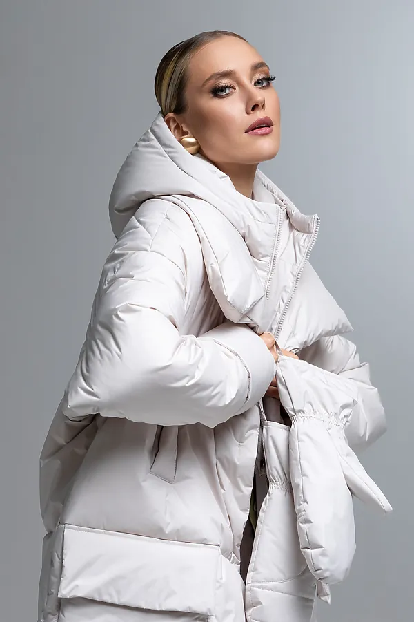 Пуховик HOOPS, светло-бежевый - фото 2