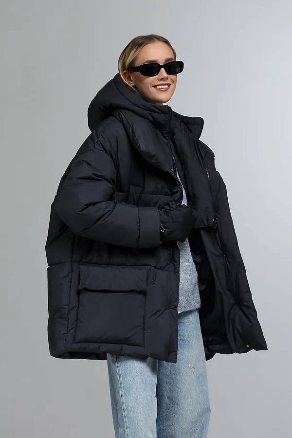 Пуховик HOOPS, черный - фото 2