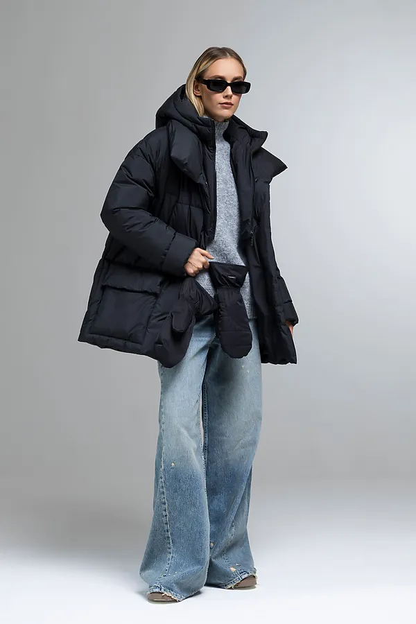 Пуховик HOOPS, черный - фото 2
