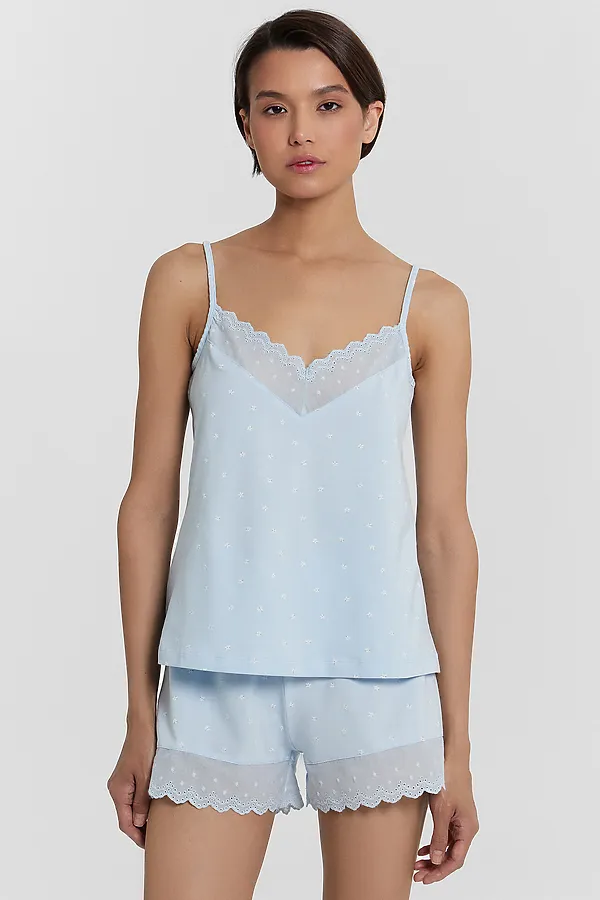 Пижама MARK FORMELLE, ромашки на голубом - фото 2