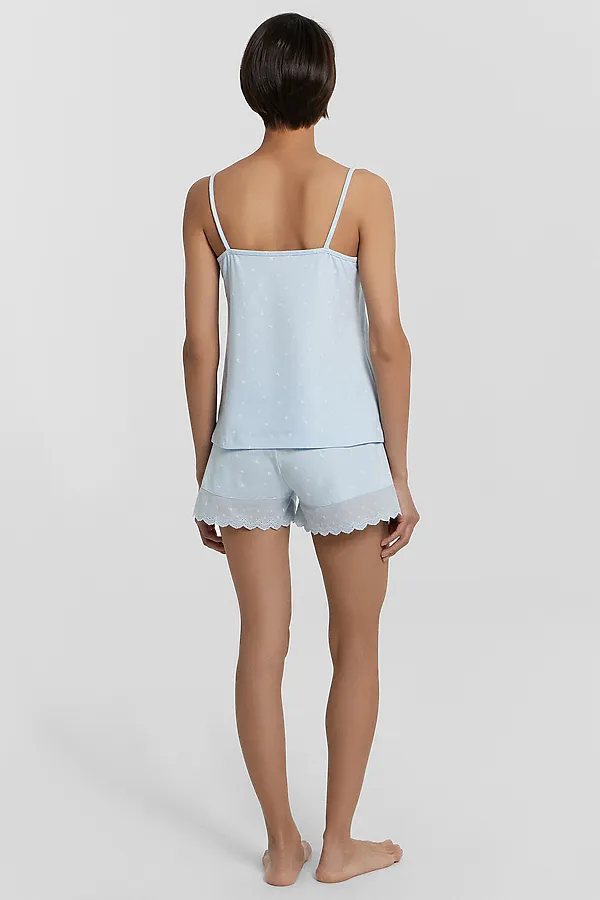 Пижама MARK FORMELLE, ромашки на голубом - фото 2