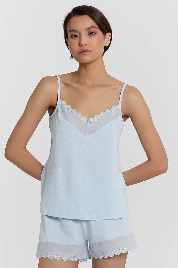 Пижама MARK FORMELLE, ромашки на голубом - фото 2