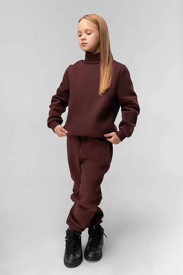 Костюм (Водолазка+Брюки) BODO, темно-коричневый - фото 2