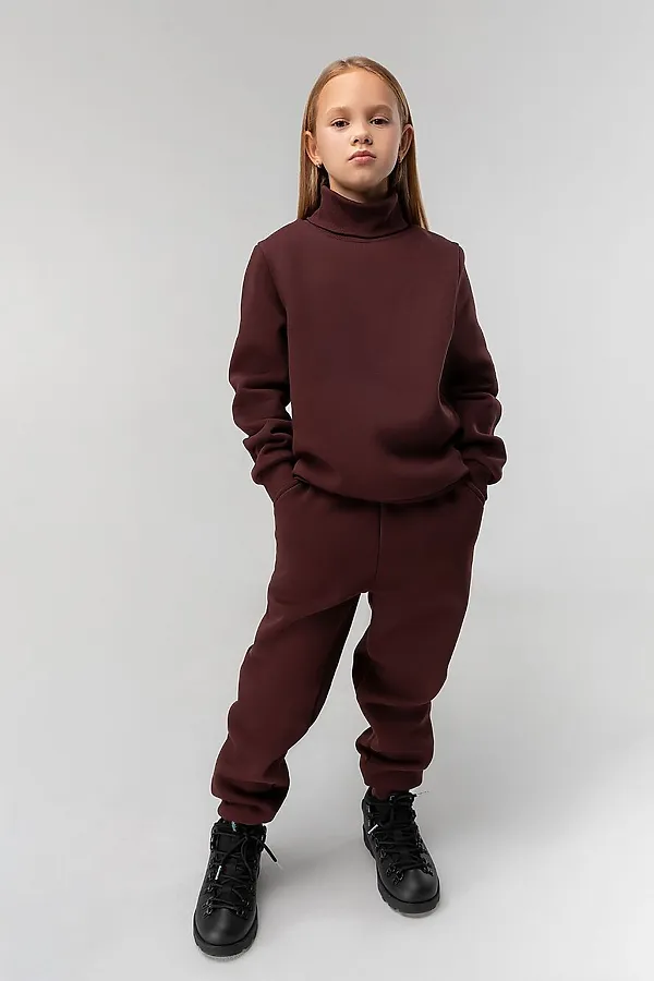 Костюм (Водолазка+Брюки) BODO, темно-коричневый - фото 2