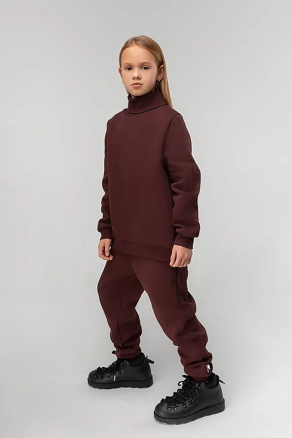 Костюм (Водолазка+Брюки) BODO, темно-коричневый - фото 2