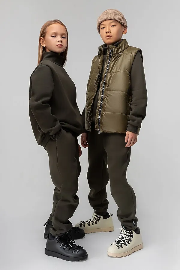 Костюм (Водолазка+Брюки) BODO, темный хаки - фото 2