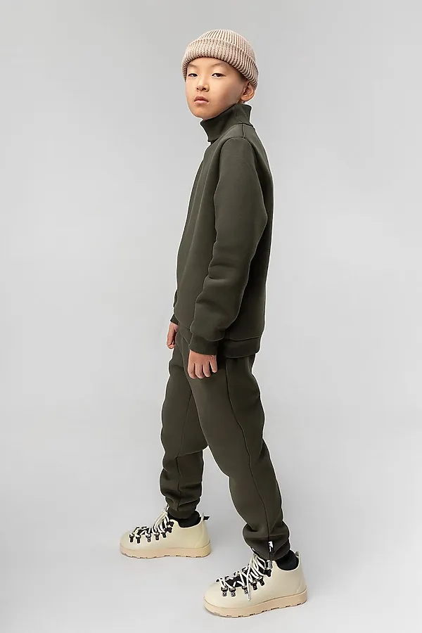 Костюм (Водолазка+Брюки) BODO, темный хаки - фото 2