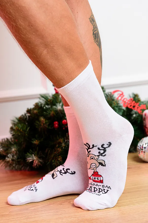 Носки стандарт Бла-бла-бла НАТАЛИ, белый - фото 2
