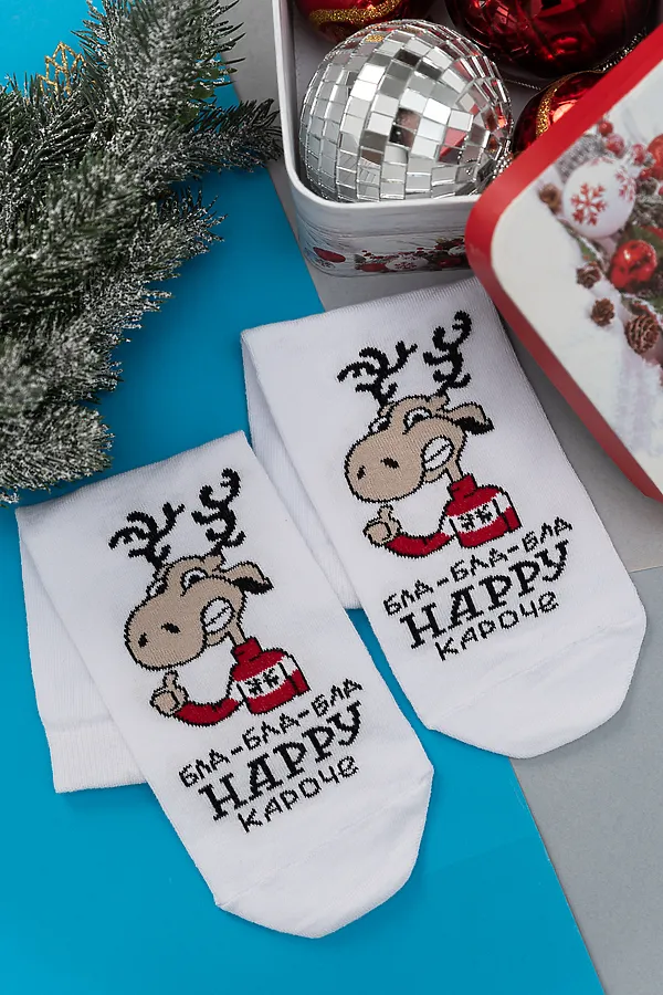 Носки стандарт Бла-бла-бла НАТАЛИ, белый - фото 2