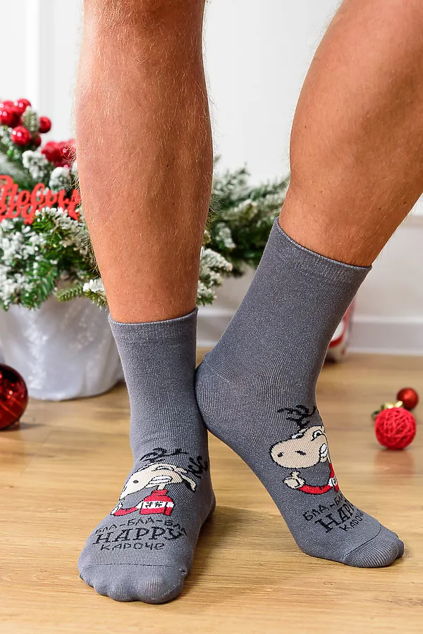 Носки стандарт Бла-бла-бла НАТАЛИ, серый - фото 2