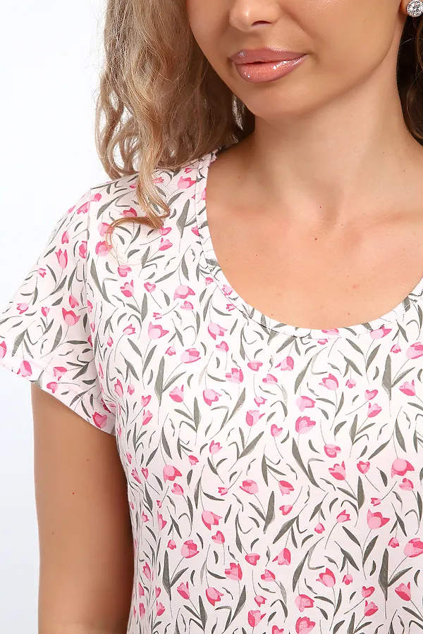 Сорочка 30137 НАТАЛИ, розовый - фото 2