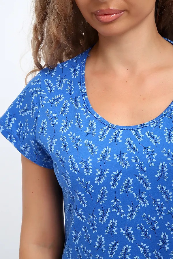 Сорочка 30136 НАТАЛИ, темно-голубой - фото 2