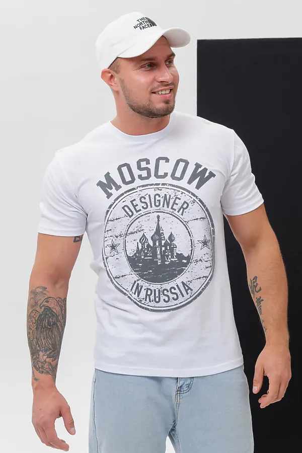 Футболка 8503/1 НАТАЛИ, белый+москва - фото 2