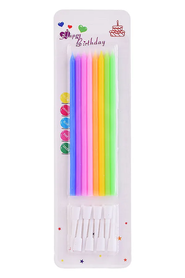 Набор свечей "Цветные моменты" URAL TOYS, в ассортименте - фото 2