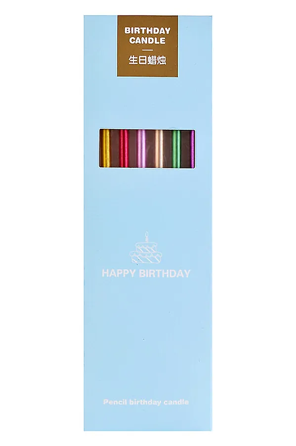 Набор свечей "Цветной металик" URAL TOYS, в ассортименте - фото 2