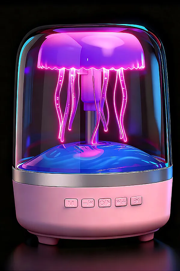 Светильник-колонка "Медуза" (с Bluetooth) в коробке URAL TOYS, в ассортименте - фото 2