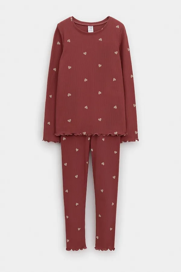 Пижама CROCKID, шоколадный десерт,сердечки - фото 2