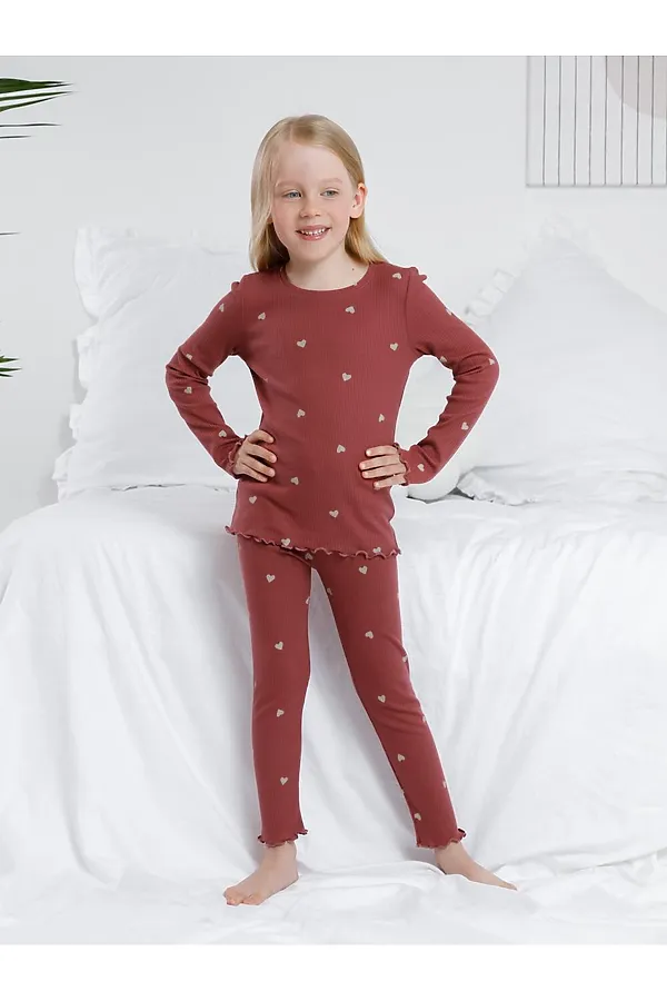 Пижама CROCKID, шоколадный десерт,сердечки - фото 2