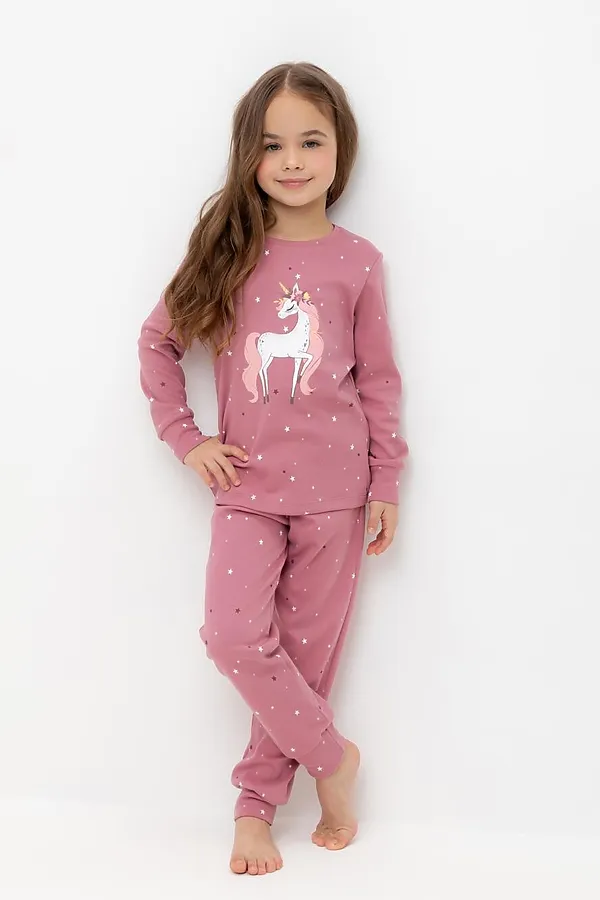 Пижама CROCKID, пепельная роза,звездочки - фото 2