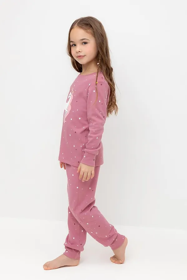 Пижама CROCKID, пепельная роза,звездочки - фото 2