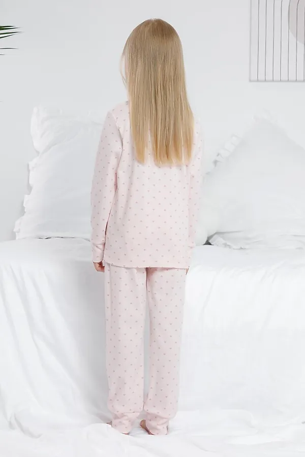 Пижама CROCKID, сердечки на нежно-розовом - фото 2