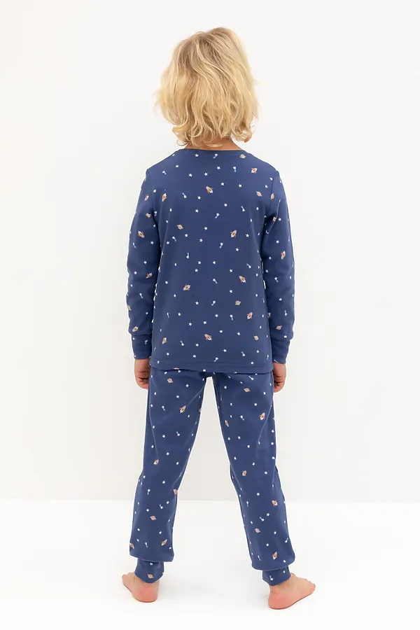 Пижама CROCKID, ультрамарин,космические просторы - фото 2
