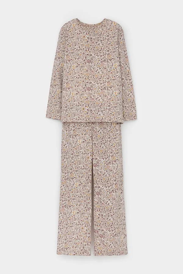 Пижама CROCKID, бежевый,незабудки на лугу - фото 2