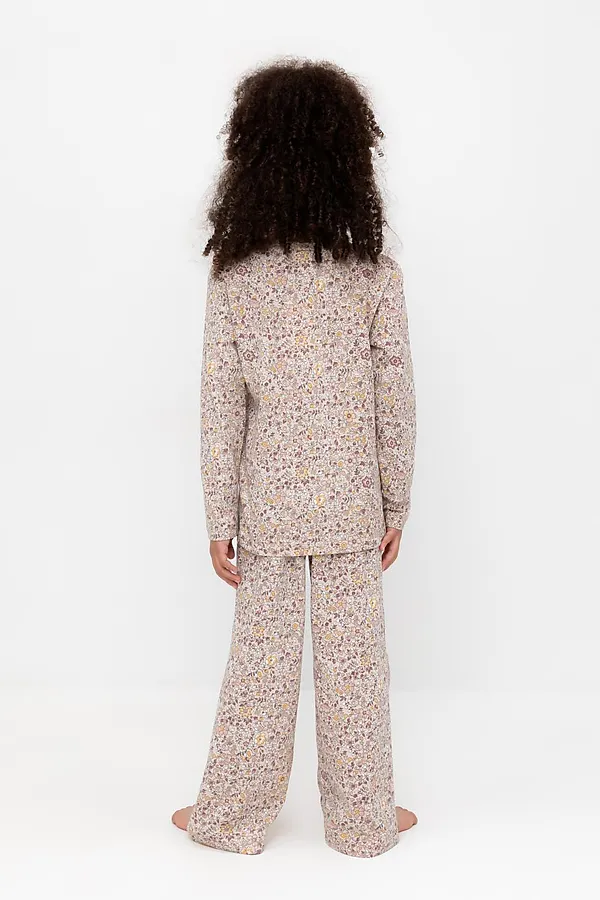 Пижама CROCKID, бежевый,незабудки на лугу - фото 2