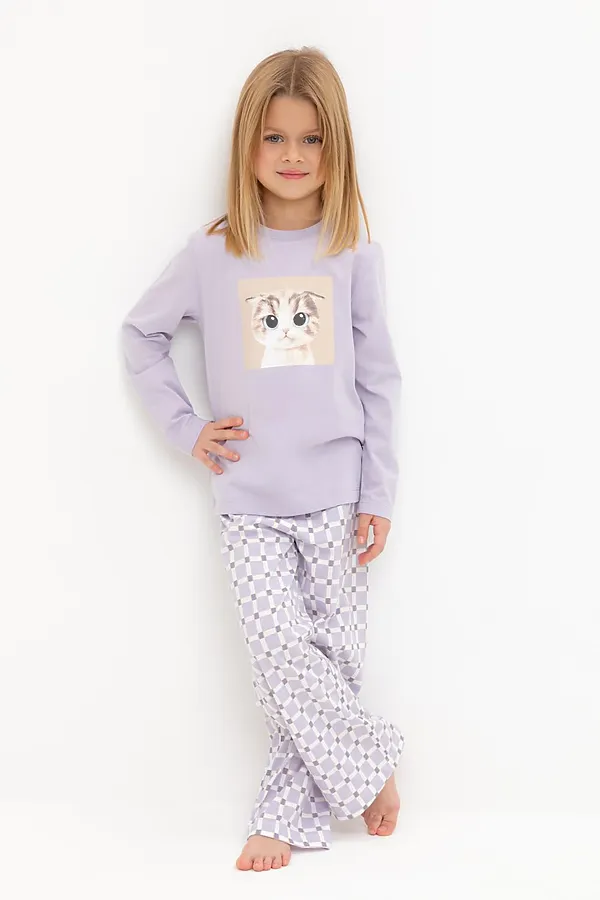 Пижама CROCKID, лепесток орхидеи,мозаика - фото 2