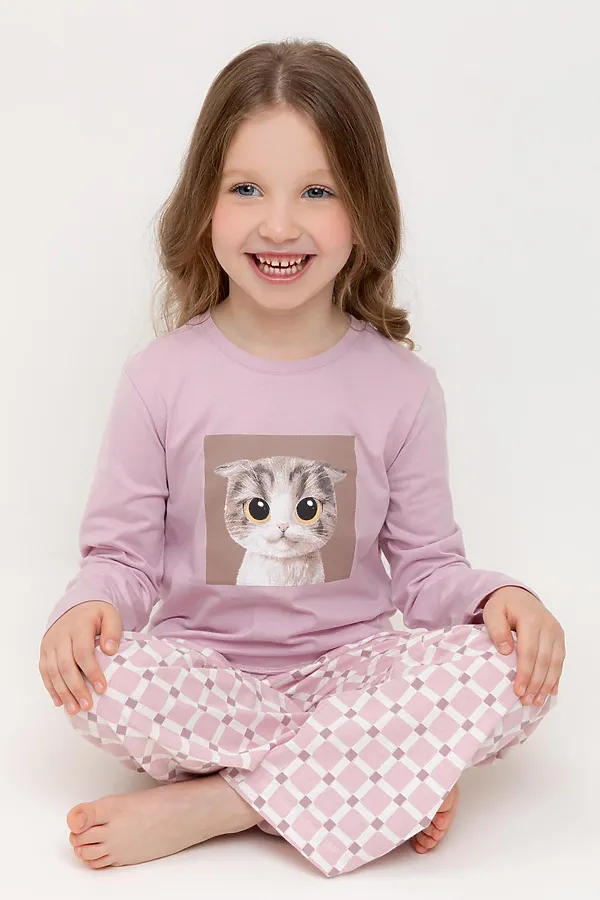 Пижама CROCKID, фламинго,мозаика - фото 2