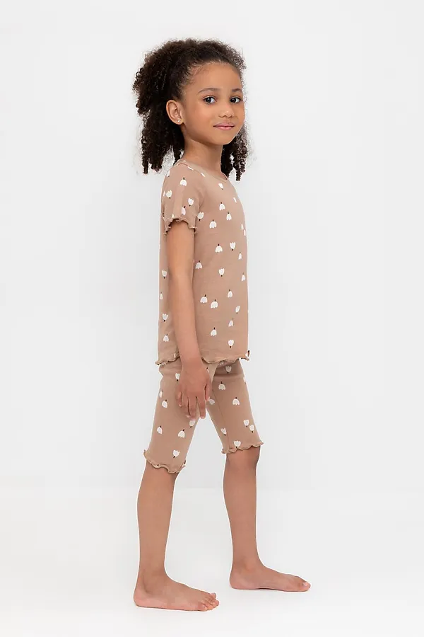 Пижама CROCKID, беж,колокольчики - фото 2