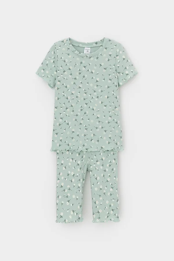 Пижама CROCKID, голубая дымка,цветочный танец - фото 2