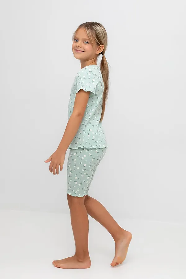 Пижама CROCKID, голубая дымка,цветочный танец - фото 2