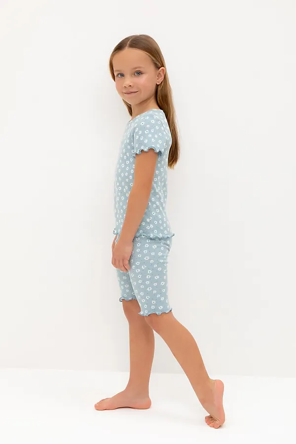 Пижама CROCKID, зимнее небо,цветочный вальс - фото 2