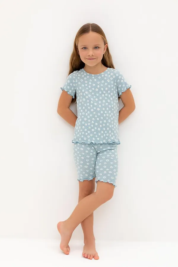 Пижама CROCKID, зимнее небо,цветочный вальс - фото 2