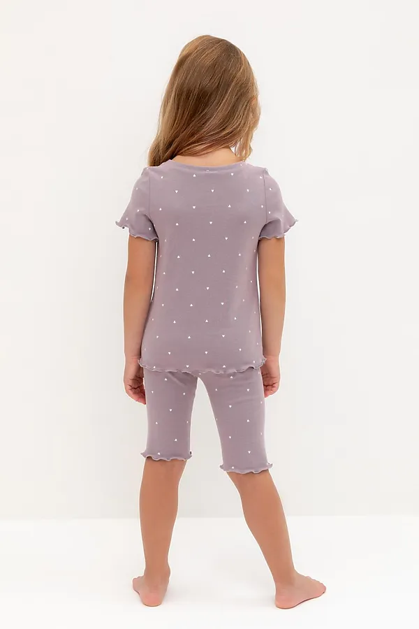 Пижама CROCKID, морской туман,мини сердечки - фото 2
