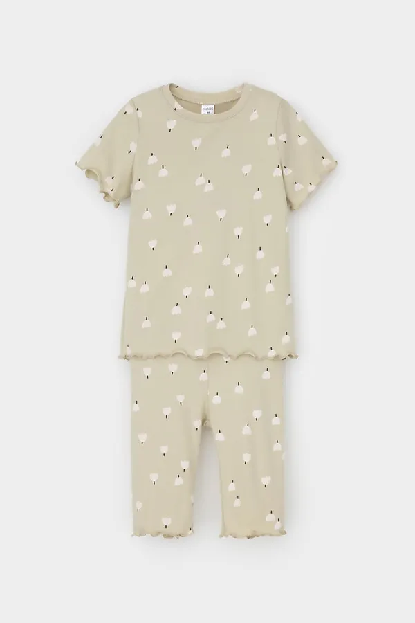 Пижама CROCKID, фисташковый мусс,колокольчики - фото 2