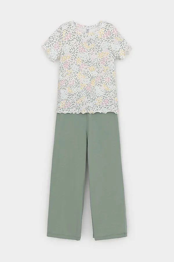 Пижама CROCKID, весенний сад,эвкалипт - фото 2