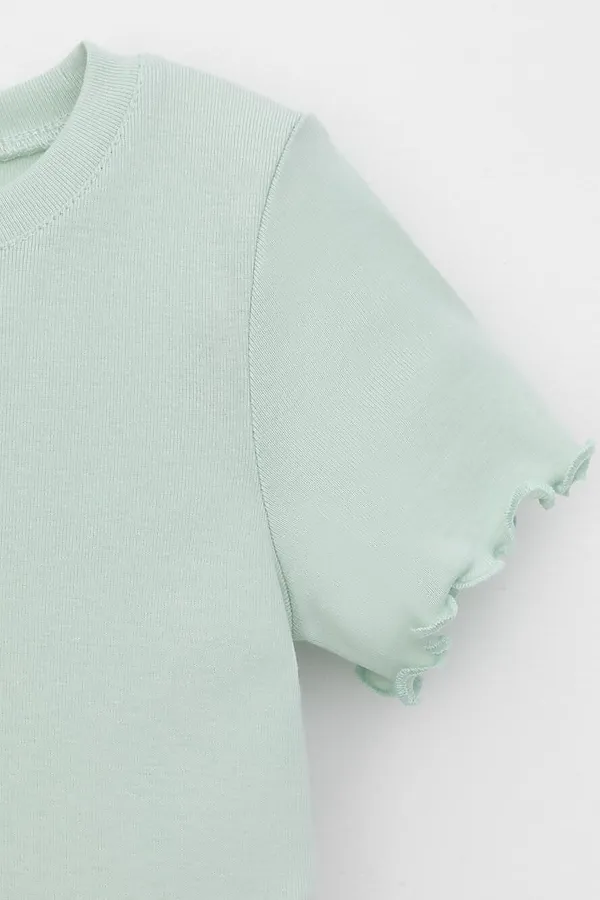 Пижама CROCKID, дымчатый нефрит,конфетти из сердечек - фото 2