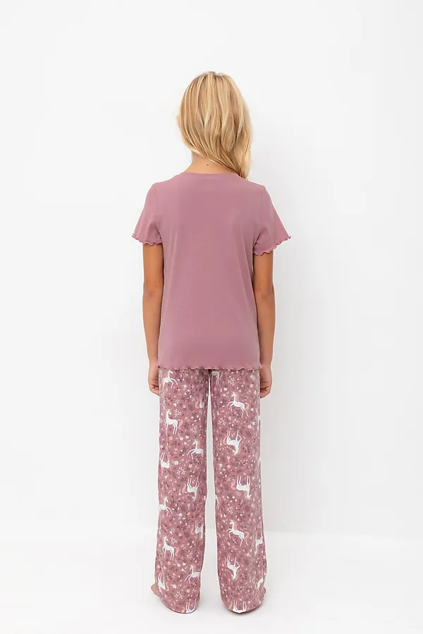 Пижама CROCKID, морозная вишня,единороги - фото 2