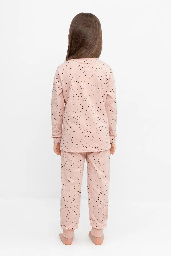 Пижама CROCKID, дымчатая роза,танец сердечек - фото 2