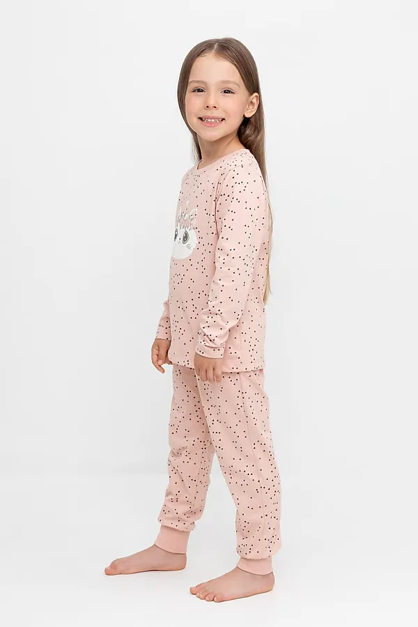 Пижама CROCKID, дымчатая роза,танец сердечек - фото 2