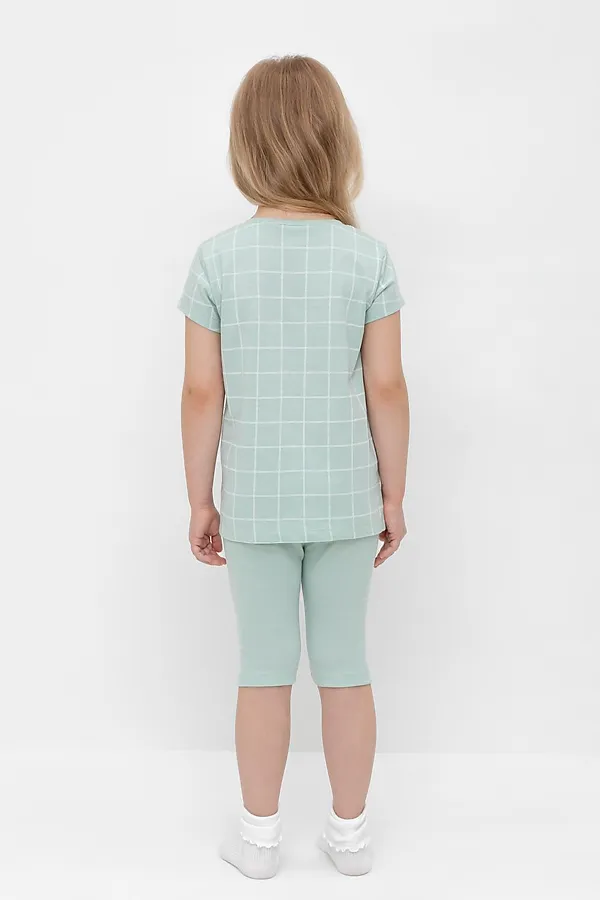 Пижама CROCKID, голубая дымка,двойная клетка - фото 2