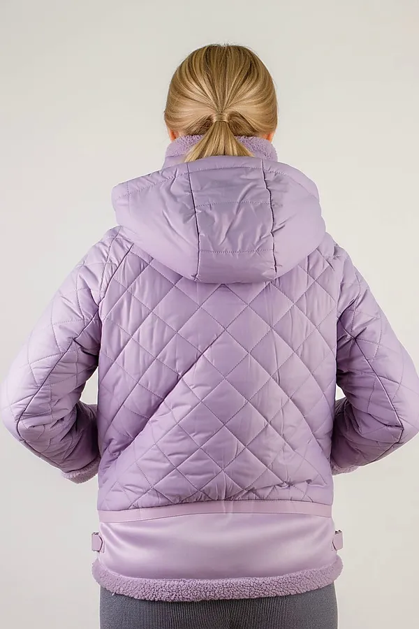 Куртка Классика верблюжья шерсть, арт. 309 НАТАЛИ, сиреневый - фото 2