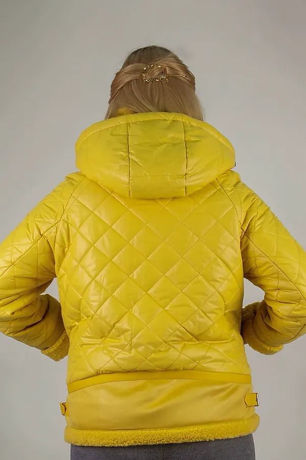 Куртка Классика верблюжья шерсть, арт. 309 НАТАЛИ, желтый - фото 2