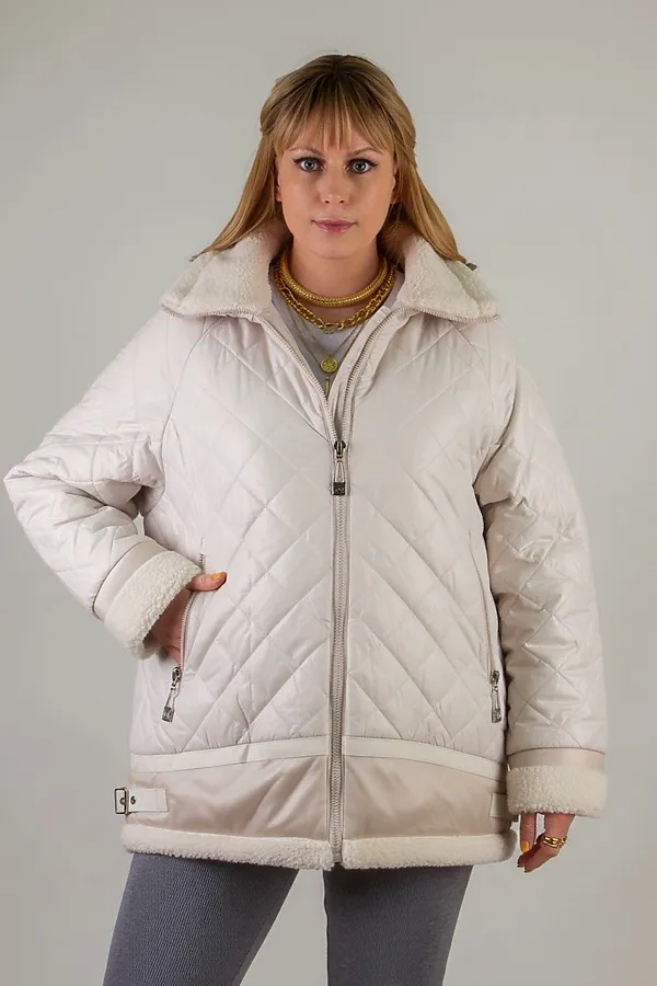 Куртка Классика верблюжья шерсть, арт. 309 НАТАЛИ, светло-бежевый - фото 2