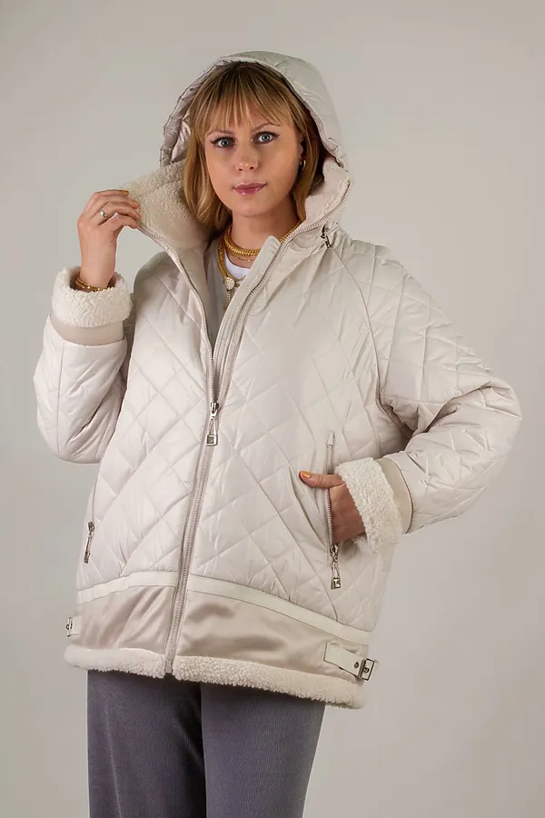 Куртка Классика верблюжья шерсть, арт. 309 НАТАЛИ, светло-бежевый - фото 2