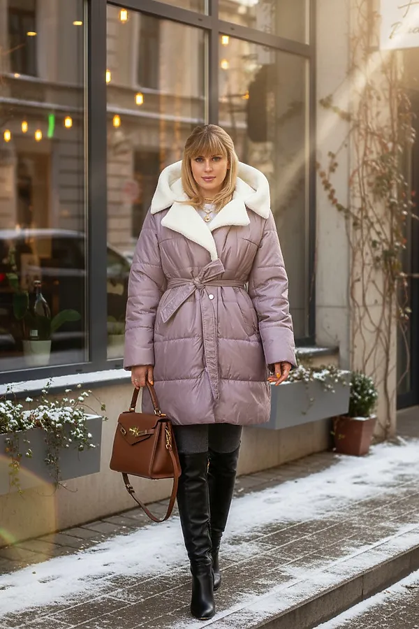 Куртка 302 верблюжья шерсть НАТАЛИ, бежевый - фото 2