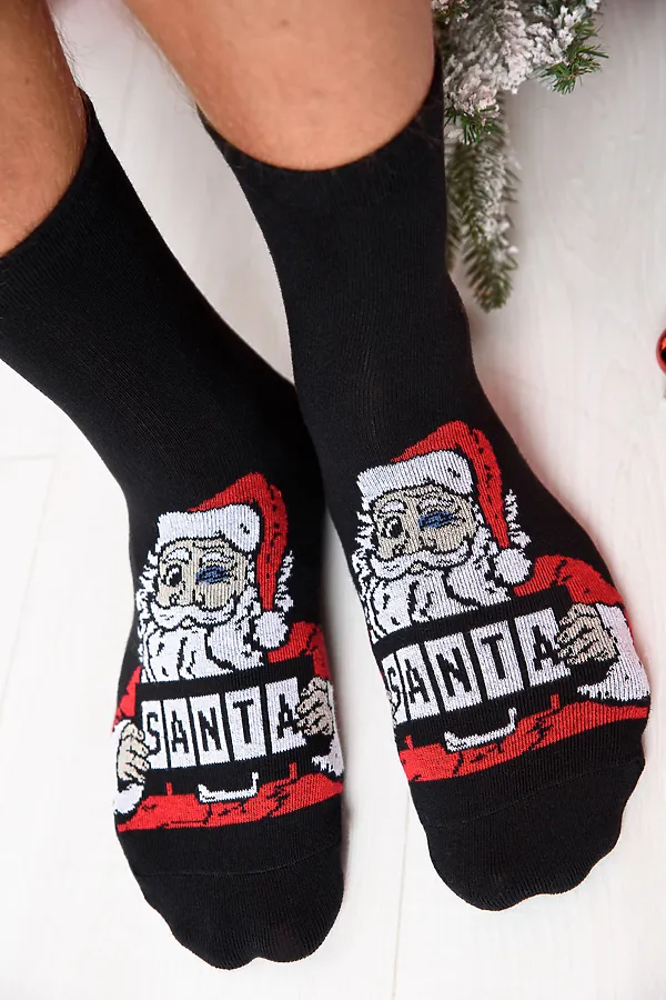 Носки стандарт Санта НАТАЛИ, черный - фото 2
