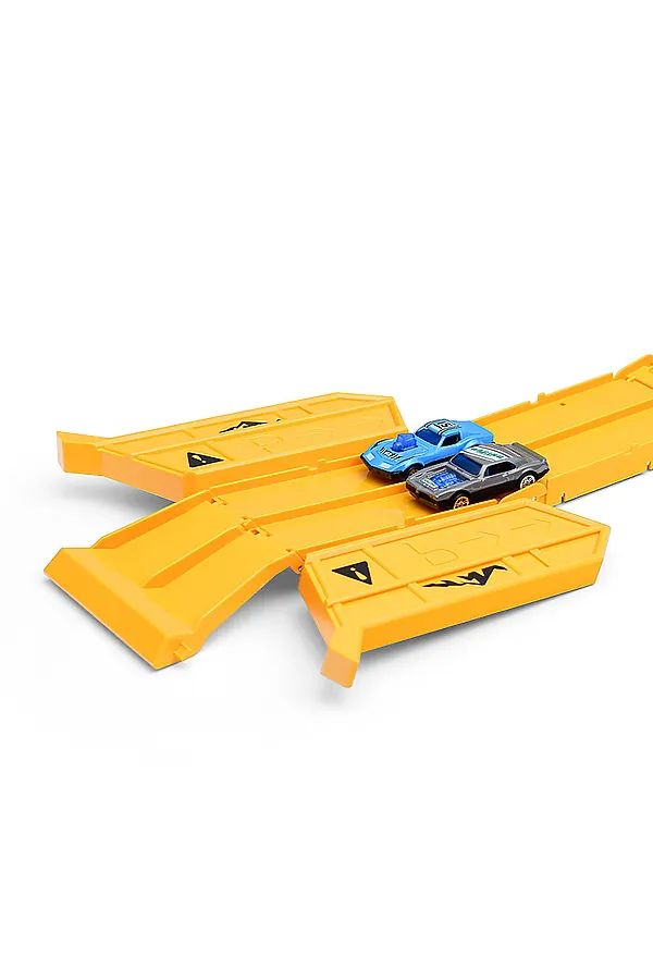 Машина-Катапульта "Экскаватор/Грейдер" в коробке URAL TOYS, жёлтый - фото 2